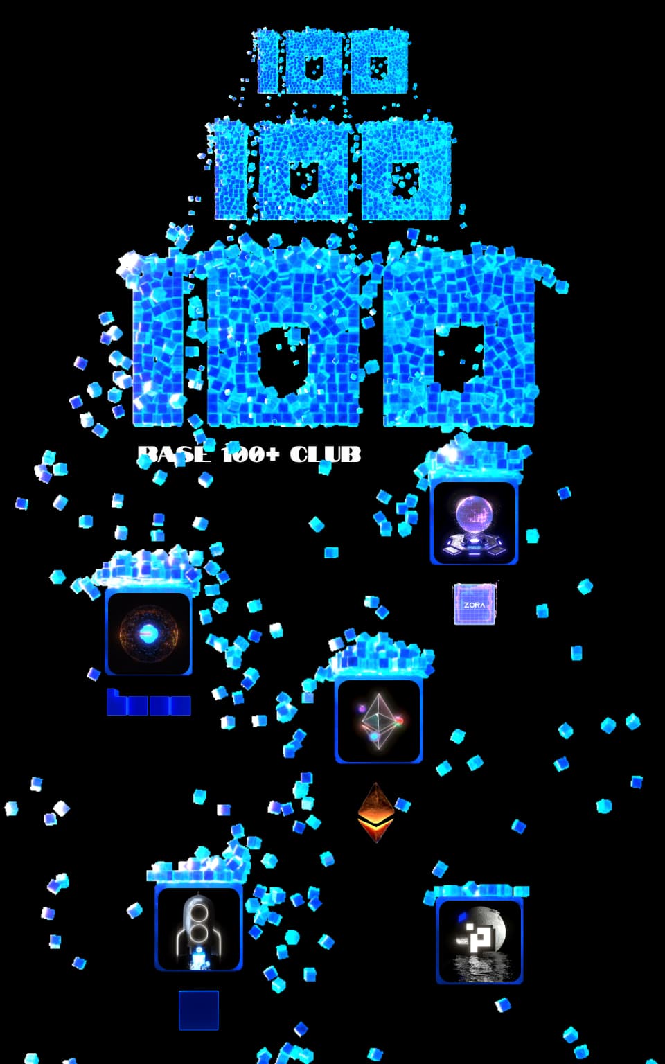 100x 🟦 Board