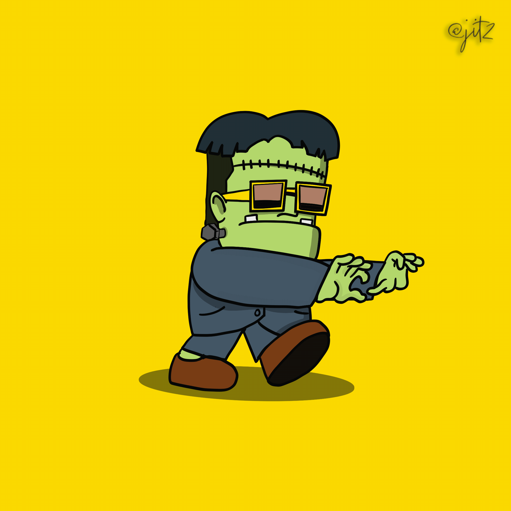 art-Yellow Frankie
