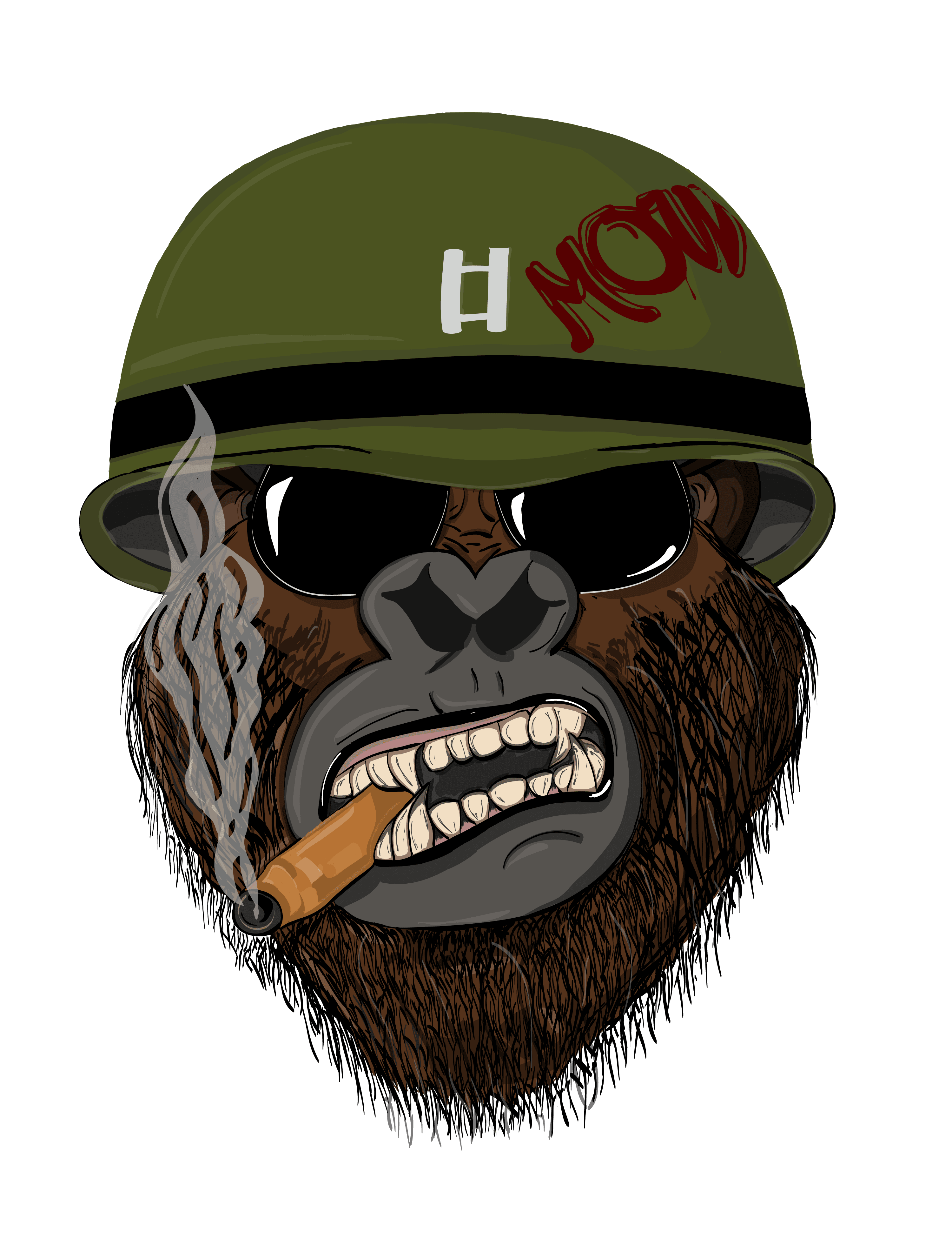 art-Soldier Gorilla