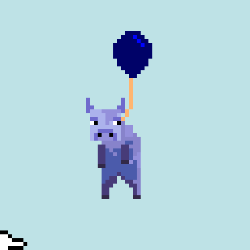 art-Floating Cow
