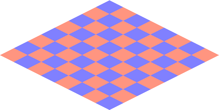 art-Checker Blue Red