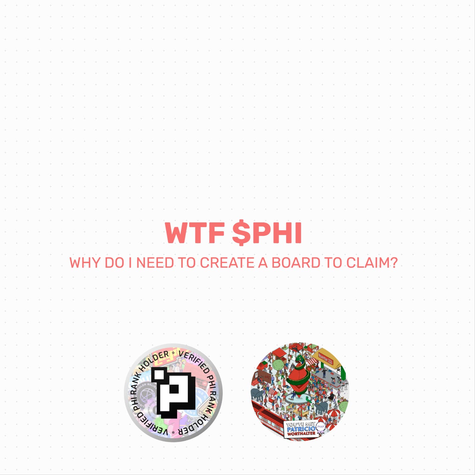 WHY $PHI?