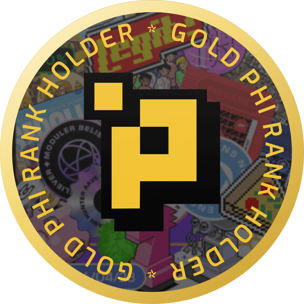 art-Gold Phi Rank Holder Pin